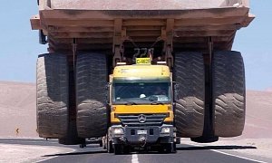 Yes, This is a Caterpillar 797 Carried by a Mercedes-Benz Actros