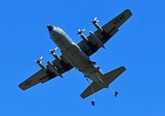 Yes, Those Are Humans “Dangling” From the C-130 Hercules, But They Do It on Purpose