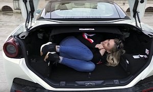 Yes, You Can Fit a Girl in the Trunk of the Ferrari Portofino