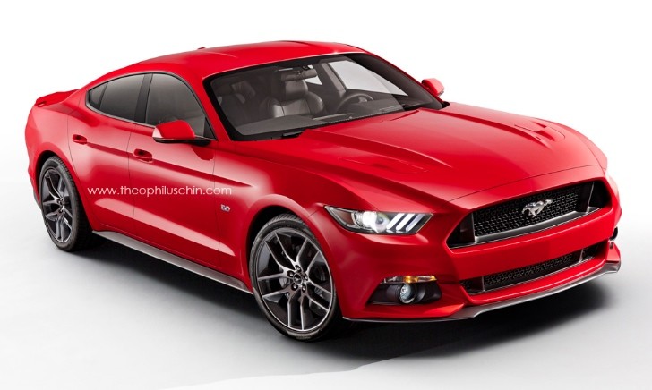 2015 Ford Mustang sedan rendering