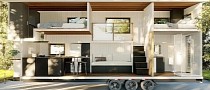 Yin Yang RV Tiny House Is Both Practical and Visually Appealing, Comes With Dual Lofts