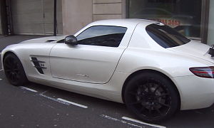 YOLO-Branded SLS AMG With Dubai Plates in London