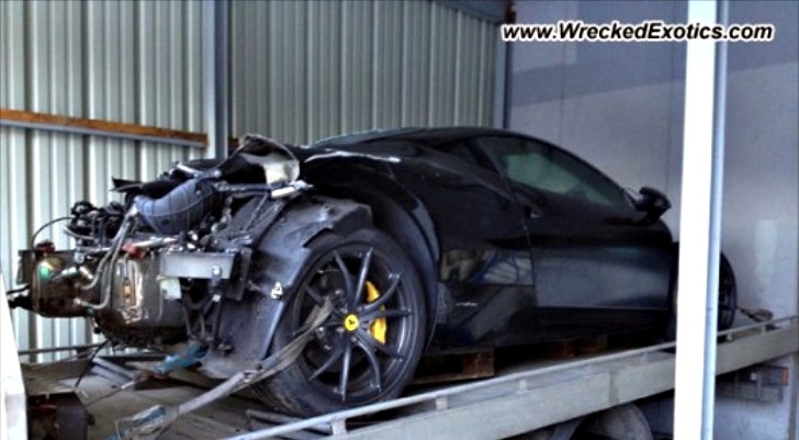 Ruined Ferrari 458