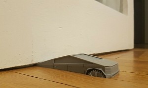 You Can Buy Tesla Cybertruck-Shaped Door Stoppers Because of Course You Can