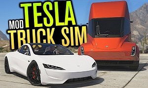 You Can Drive the Tesla Semi Truck and Roadster II in GTA 5