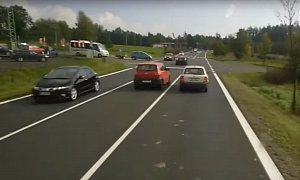 You Don't Need a Lamborghini to Make a Ridiculously Reckless Overtake