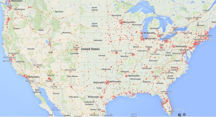 McDonalds locations in the US