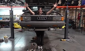 You'll Never Guess Ken Block's Daughter's First Project Car, 80s Audi Ur-Quattro Rally Car