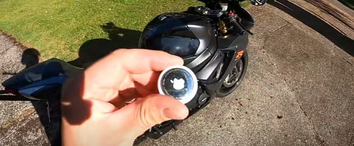 Apple AirTag Motorcycle theft