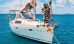 Young Couple Is Living the Dream on Board a Self-Sufficient Sailing Yacht Turned Home