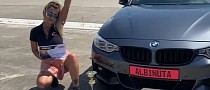 Young Woman Goes Racing in Diesel BMW 4 Series, Literally Smokes the Strip