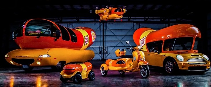 The Wienerfleet, including the iconic, 84-year-old Wienermobile