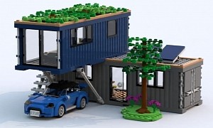 Your Minifigures Will Love This Fan-Made Lego Ideas Off-Grid Container Tiny House