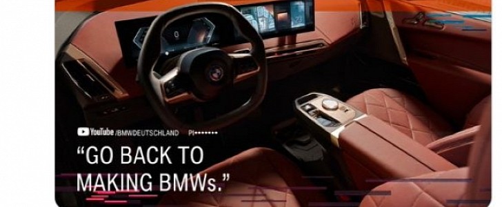 BMW unearths "OK, boomer" phrase to address criticism of the iX design