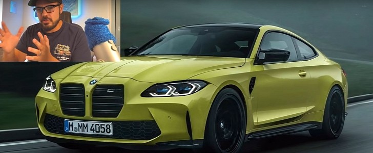 YouTube Artist "Fixes" New BMW M4 Design, Says the M3 Looks Better