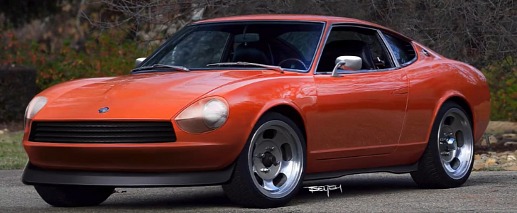Youtube Artist Turns Datsun 240z Into Mid Engined Nissan Sports Car Autoevolution