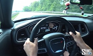 YouTuber Flexes Dodge Challenger American Muscle on Autobahn to 173 MPH