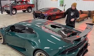 YouTuber Goes All Ham With a Mullet at the Rear Window of Newly Acquired Huracan