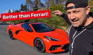 YouTuber Says the C8 Corvette Is Better Than a Ferrari and the “Porshe” 911