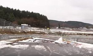 YouTubers Lap The Nurburgring For Christmas, Closed Track Loaded with Snow