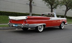 You’ve Arrived On a 1959 Ford Fairlane 500 Galaxie Skyliner With a Retractable Hardtop