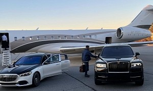 Yung Bleu Flies in Private Jet, Shows Mercedes-Maybach, Rolls-Royce, and Lamborghini Urus