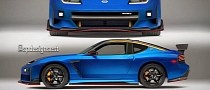 Z32 Nissan 300ZX Travels Forward in Time Inside the Body of the New Z Sports Car