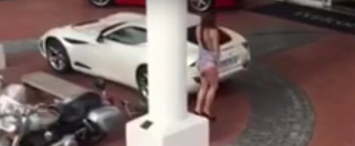 Zagato Sportscar Blows Girl's Skirt Up with V8 Exhaust