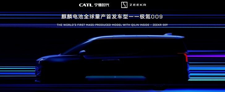 Zeekr 009 will be the first car to present CATL's Qilin CTP 3.0 technology