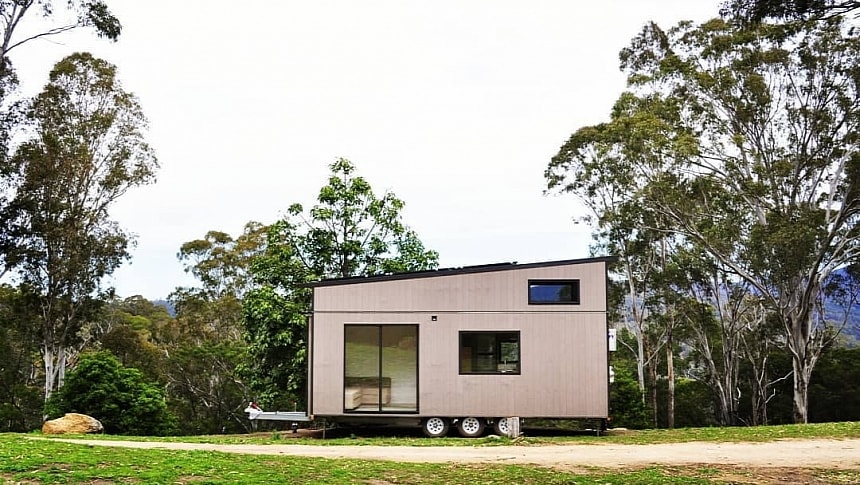The Zen Tiny House is a compact THOW equipped for self-sufficiency
