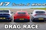 Zero Funs Given: Porsche Taycan Drags Mercedes EQS and BMW i7 Over a Quarter-Mile