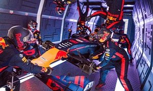 Red Bull Takes Formula 1 Car to Stratosphere for Free Fall Pit Stop
