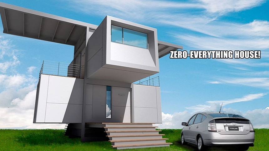 zeroHouse is a prefab home that's completely self-sufficient, smart, and mobile