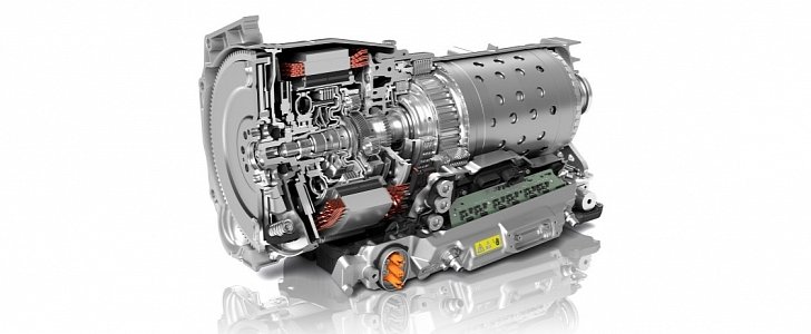 Fourth generation ZF 8HP hybridized automatic transmission