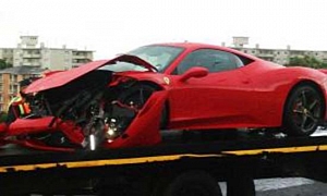 Zimbabwean Tycoon Crashes Ferrari 458