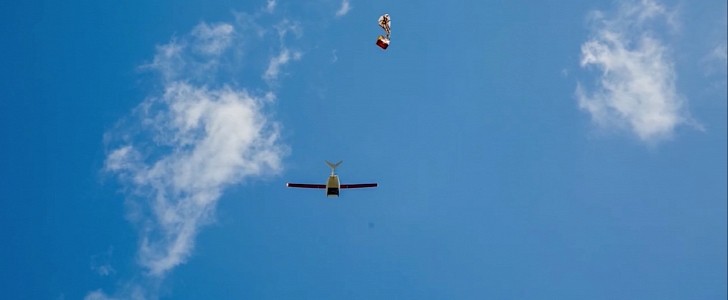 Zipline delivery drone