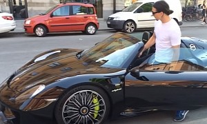 Zlatan Ibrahimovic Knows How to Impress, Drives Porsche 918 Spyder at Milan Fashion Week
