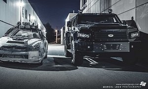 Zombie Survival 101: 2154 Nissan R35 GT-R from Elysium Meets the Conquest Evade
