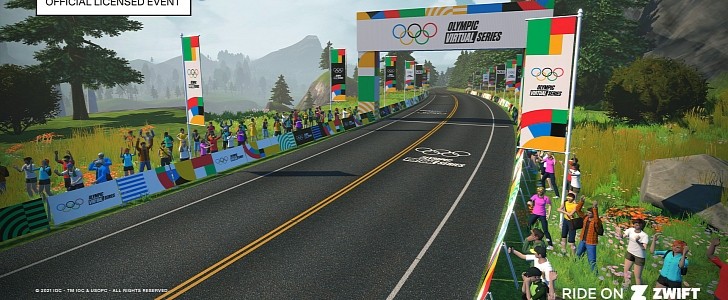 Zwift is hosting the cycling events for the Olympic Virtual Series
