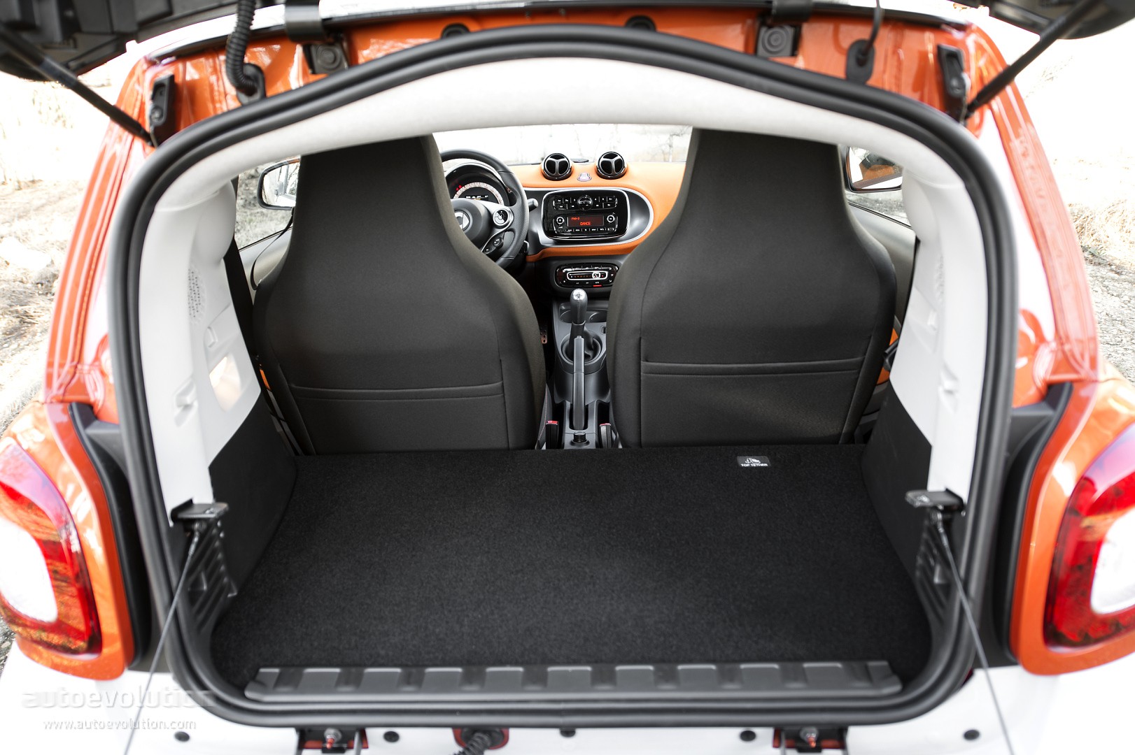 smart car interior back