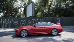 BMW M6 with grafitti