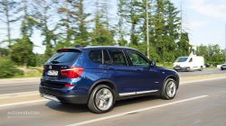 2015 BMW X3 on the road