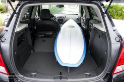 2015 Chevrolet Trax with a surfboard inside