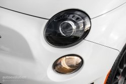 2015 Fiat 500C Abarth headlight