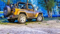 Jeep Wrangler Facelift night time photography