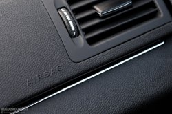 Mercedes Benz C 200 front passenger airbag badge