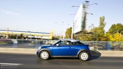 MINI Cooper S Coupe high speed driving